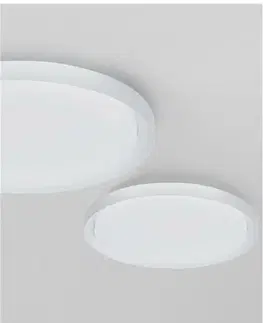 LED stropní svítidla NOVA LUCE stropní svítidlo TROY kov a akrylový difuzor matná bílá LED 40W 230V 3000K IP20 stmívatelné 9053591