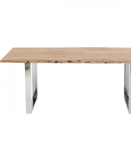 Stoly z masivu KARE Design Stůl Harmony 180×90 cm - chrom