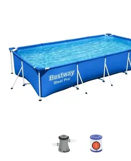 Bazény Bestway Nadzemní bazén Steel Pro, 400 x 211 x 81 cm