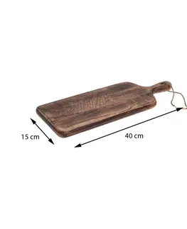 Prkénka a krájecí desky DekorStyle Prkénko Huja 40 cm mangové dřevo