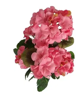 Květiny Umělá květina Muškát světle růžová, 47 cm