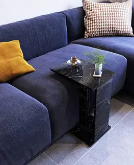 Stolky do obývacího pokoje Kalune Design Odkládací stolek Pasific černý