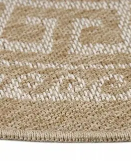 Koberce a koberečky Vopi Kusový koberec Comilla 0887 beige, průměr 160 cm