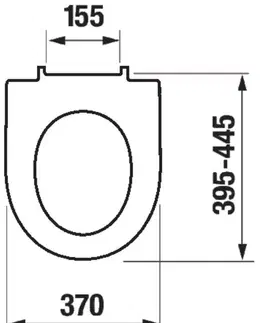 WC sedátka LAUFEN Rámový podomítkový modul CW1 SET s chromovým tlačítkem + WC JIKA LYRA PLUS + SEDÁTKO DURAPLAST SLOWCLOSE H8946600000001CR LY5