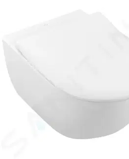 WC sedátka GEBERIT Duofix Modul pro závěsné WC s tlačítkem Sigma30, bílá/lesklý chrom + Villeroy Boch WC a sedátko, DirectFlush, SoftClose, CeramicPlus 111.355.00.5 NI5