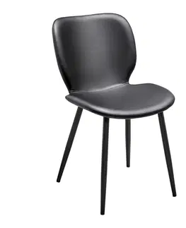 Židle do jídelny Židle Iery - Černá Koženka