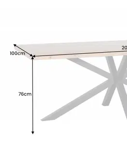 Jídelní stoly LuxD Designový jídelní stůl Fabrico 200 cm dub
