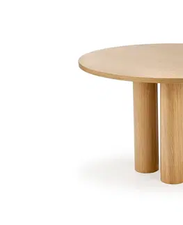 Jídelní stoly HALMAR Jídelní stůl AZUL 120 cm přírodní dub/hnědý