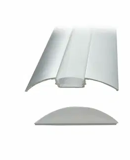 Profily Solight hliníkový profil pro LED pásky plochý, 51x8mm, mléčný difuzor, 1m WM907