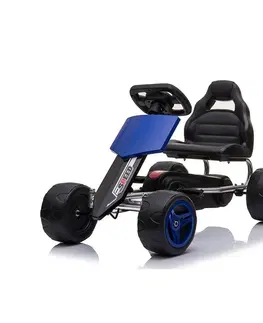 Dětská vozítka a příslušenství Baby Mix Dětská šlapací motokára Go-kart Speedy, modrá