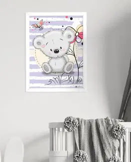 Obrazy do dětského pokoje Obraz šedého macka do dětského pokoje