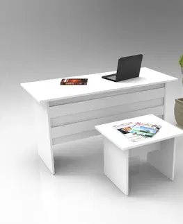 Kancelářské a psací stoly Set kancelářského nábytku VO8 bílý