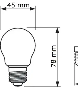 LED žárovky Philips MASTER LEDLuster ND 2.3-40W E27 827 P45 CLG UE 2,3W 485lm