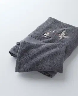 Ručníky Froté sada koupelnového textilu s výšivkou sovy