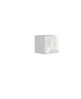 Regály a poličky Závěsná skříňka ANTOFALLA typ 1, bílá/bílý lesk