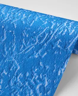 Jednobarevné tapety Tapeta s modrou strukturou