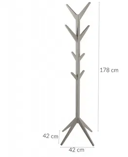 Předsíňové stěny Actona Dřevěný věšák Jess 178 cm šedý