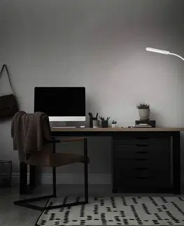 Stojací lampy Briloner LED stojací lampa Servo, stmívatelná, CCT, bílá