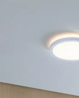LED stropní svítidla PAULMANN LED Panel Atria Shine Backlight IP44 kruhové 190mm 11,2W 3000K bílá