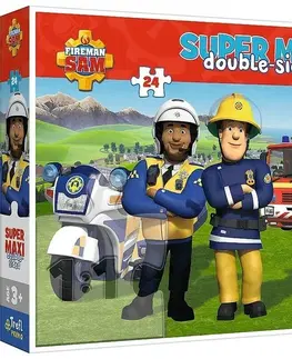 Hračky puzzle TREFL - Puzzle 24 SUPER MAXI - Užitečný tým hasiče Sama / Prism A&D Fireman Sam