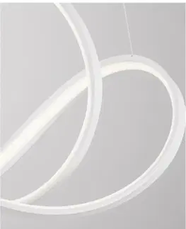 LED lustry a závěsná svítidla NOVA LUCE závěsné svítidlo APUS bílý hliník a akryl LED 45W 230V 3000K IP20 stmívatelné 9348054