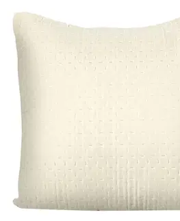 Dekorační povlaky na polštáře Pohodlný bílo krémový povlak 40 x 40 cm
