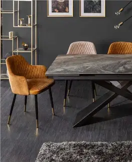 Jídelní stoly LuxD Roztahovací keramický stůl Natasha 180-220-260 cm mramor