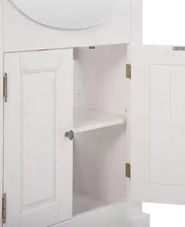 Koupelnový nábytek Comad Umyvadlová skříňka Romantic 862 2D bílá borovice