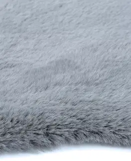 Koberce a koberečky Bo-ma trading Kožešina Catrin šedá, 60 x 90 cm