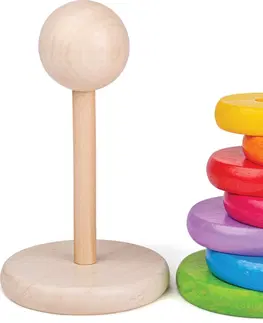 Dřevěné hračky Bigjigs Toys Skládačka duhový panáček JIGSAW