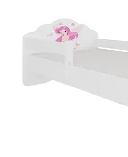 Postele ArtAdrk Dětská postel CASIMO | se zábranou Provedení: Víla s křídly