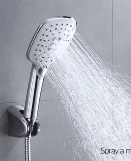 Sprchy a sprchové panely MEREO Ruční sprcha třípolohová 10 x 11cm CB565F