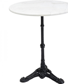 Zahradní stoly a židle KARE Design Barový Stůl - kulatý, bílý, Ø60cm