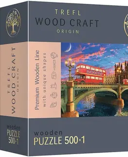 Hračky puzzle TREFL - Dřevěné puzzle 501 - Westminsterský palác, Big Ben, Londýn
