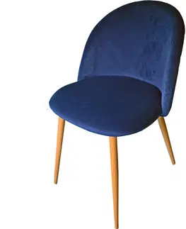 Židle Pohodlné modré křeslo v moderním skandinávském stylu
