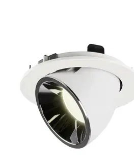 LED podhledová svítidla SLV BIG WHITE NUMINOS GIMBLE L zápustné stropní svítidlo bílé/chrom 4000 K 20° 1006022