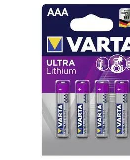 Baterie primární VARTA Varta 6103301404 - 4 ks Lithiová baterie ULTRA AAA 1,5V 
