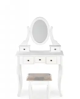Noční stolky Toaletní stolek s taburetem SARA Halmar