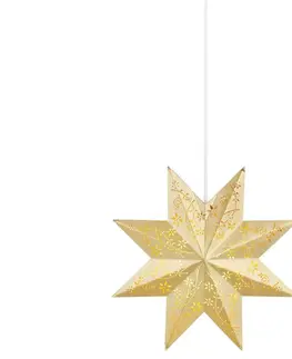 Vánoční osvětlení Markslöjd 704695 - Vánoční dekorace SILVA 1xE14/25W/230V pr. 30 cm zlatá 
