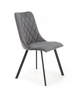 Židle HALMAR Designová židle K450 šedá