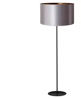 Lampy   - Stojací lampa CANNES 1xE27/15W/230V 45 cm stříbrná/měděná/černá 