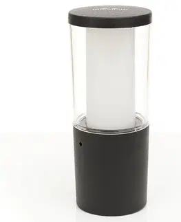 Sloupková světla Fumagalli LED svítidlo na soklu Carlo černá 3,5 W, CCT 25cm