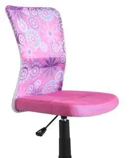 Dětské stoly a židle Dětská židle DINGO Halmar Růžová