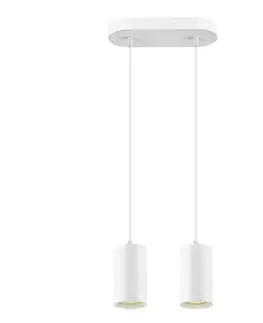 Moderní závěsná svítidla BIG WHITE (SLV) ASTO TUBE závěsné svítidlo, GU10, délka závěsu 250 cm, max. 2x 10 W, bílá 1006434