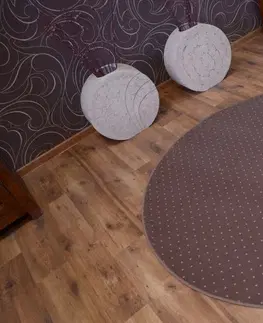Koberce a koberečky Dywany Lusczow Kulatý koberec AKTUA Breny hnědý, velikost kruh 170