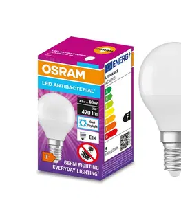 LED osvětlení Osram LED Antibakteriální žárovka P40 E14/4,9W/230V 6500K - Osram 