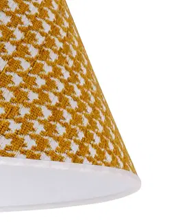 Stínidlo na lampu Duolla Stínidlo na lampu Sofia 31 cm, kohoutí stopa žlutá