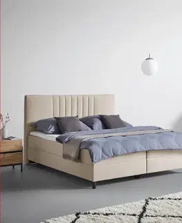 Americké postele Posteľ Boxspring Roma Béžová, 180x200cm