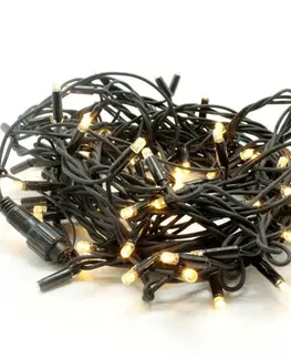 LED řetězy ACA Lighting gumový kabel 100 LED řetěz (po 10cm), teplá bílá, prodloužitelný (max 10 sad), IP44, 10m 100WWE44R