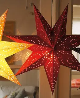 Vánoční světelná hvězda Markslöjd Stern Aratorp 45cm červená